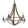 3_Quoizel Shire 26 1/2" Wide Rustic Black 5-Light Chandelier more views
