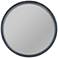 Quoizel Shoreline Black w/ White Paint 26" Round Wall Mirror