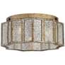 Quoizel Shrine 16"W Aged Gold Mercury Glass Ceiling Light