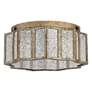 Quoizel Shrine 16"W Aged Gold Mercury Glass Ceiling Light