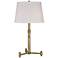 Quoizel Southway Vivid 3-Light Aged Brass Table Lamp