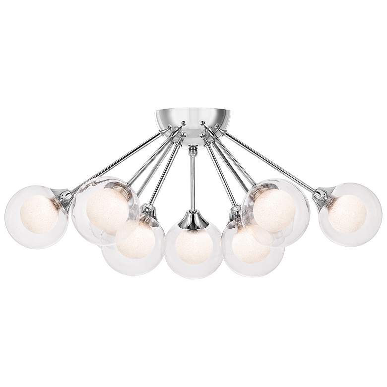 Image 2 Quoizel Spellbound 23-in W Polished Chrome Semi-Flush Mount