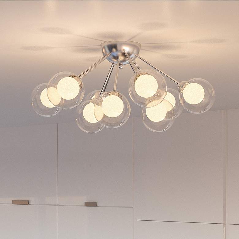Image 1 Quoizel Spellbound 23-in W Polished Chrome Semi-Flush Mount