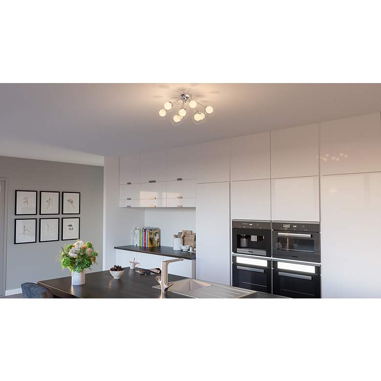 Image 5 Quoizel Spellbound 23-in W Polished Chrome Semi-Flush Mount more views