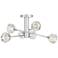 Quoizel Spellbound 27" Wide Chrome 6-Light Ceiling Light