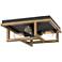 Quoizel Spencer 16" Wide Aged Walnut 4-Light Ceiling Light