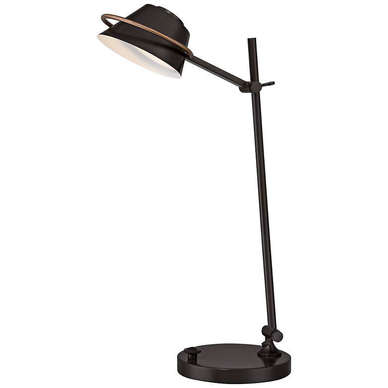 Image 1 Quoizel Spencer LED Western Bronze Desk Lamp