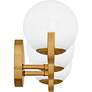 Thumbnail4 of Quoizel Spherical 22 1/2" Wide Aged Brass 3-Light Bath Light more views