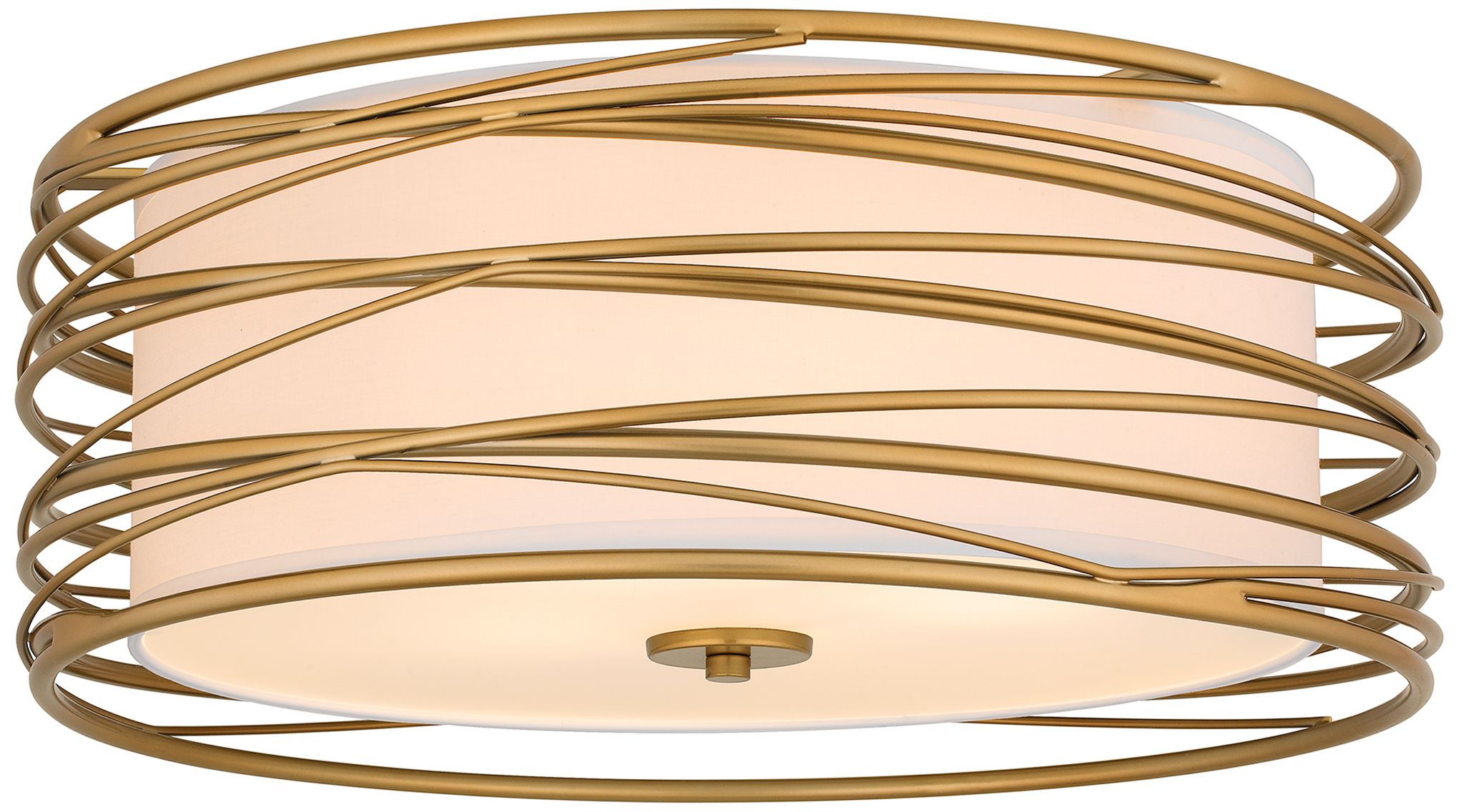 Image 2 Quoizel Spiral 20" Wide Light Gold Ceiling Light