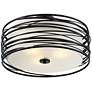 4_Quoizel Spiral 20" Wide Mystic Black Ceiling Light more views