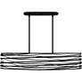 4_Quoizel Spiral 42"W Mystic Black 5-Light Island Chandelier more views
