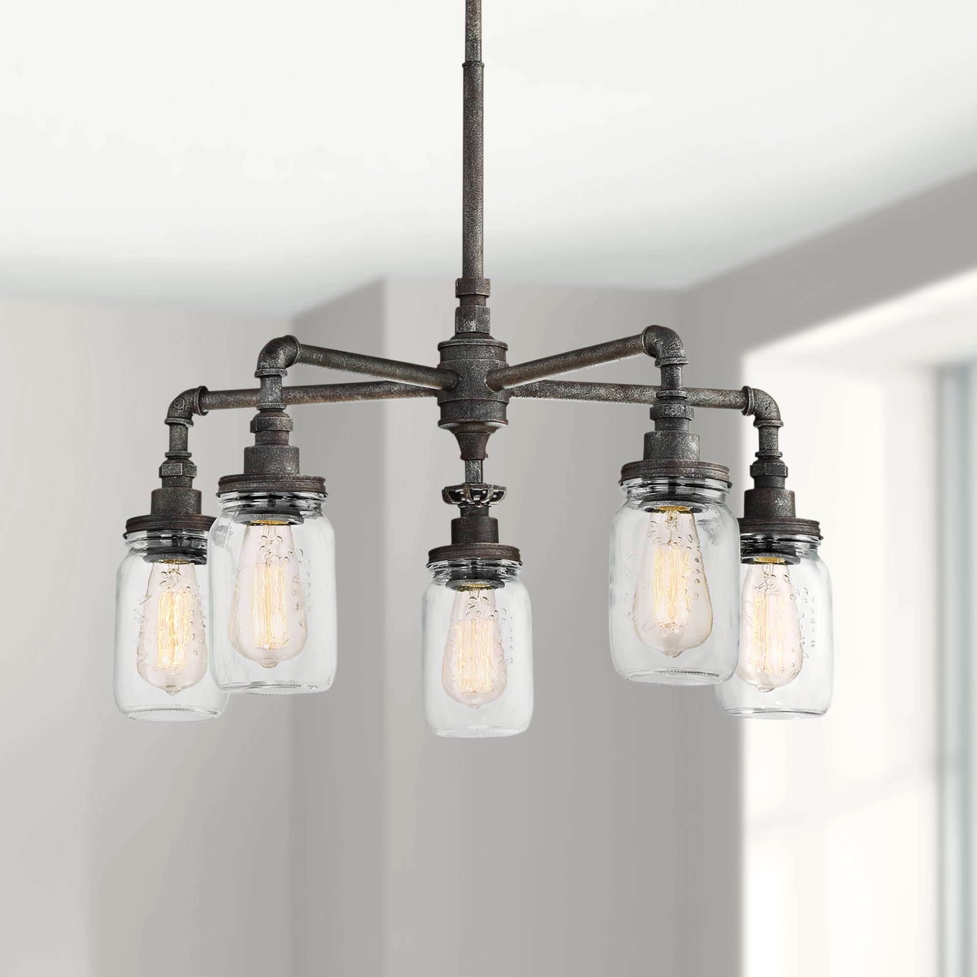 quoizel 5 light chandelier