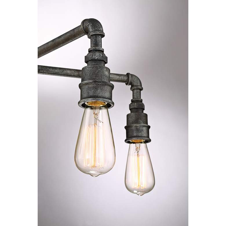 Image 4 Quoizel Squire 26" Wide Rustic Black 5-Light Chandelier more views