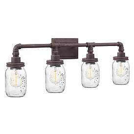 Image5 of Quoizel Squire 30 1/2" Wide Rustic Black 4-Light Bath Light more views