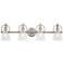 Quoizel Stafford 32" Wide Brushed Nickel Bath Light