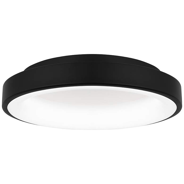 Image 2 Quoizel Stanton 13" Wide Matte Black LED Ceiling Light