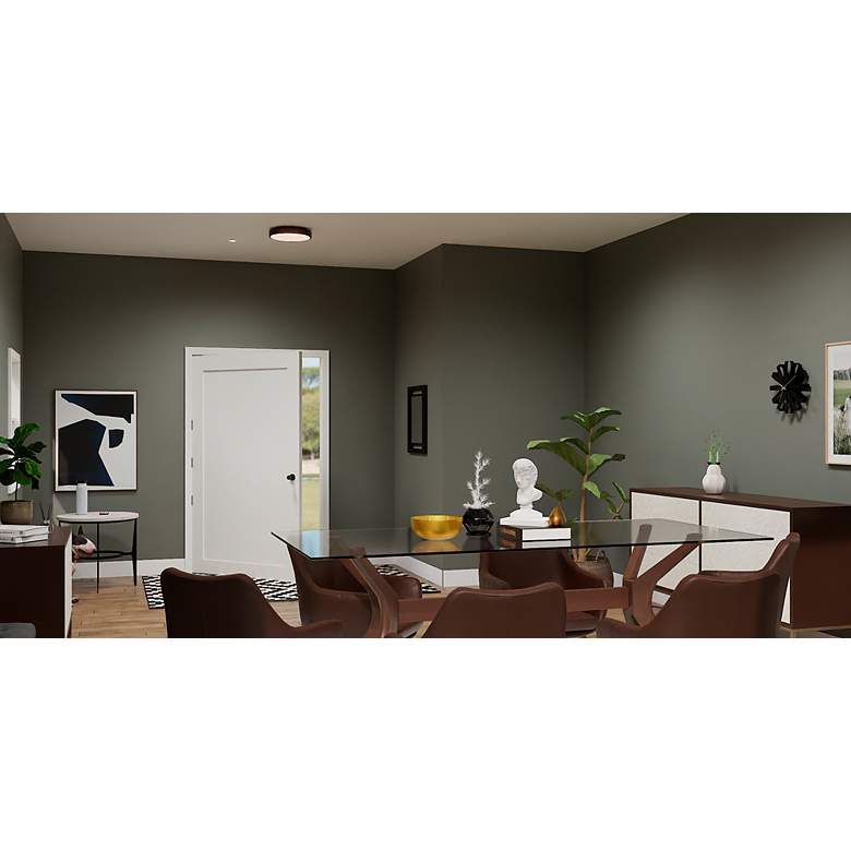 Image 3 Quoizel Stanton 13" Wide Matte Black LED Ceiling Light more views