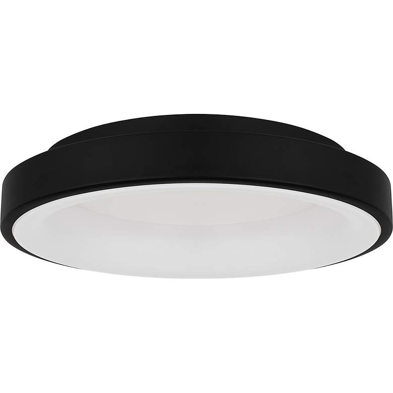 Image 4 Quoizel Stanton 13" Wide Matte Black LED Ceiling Light more views