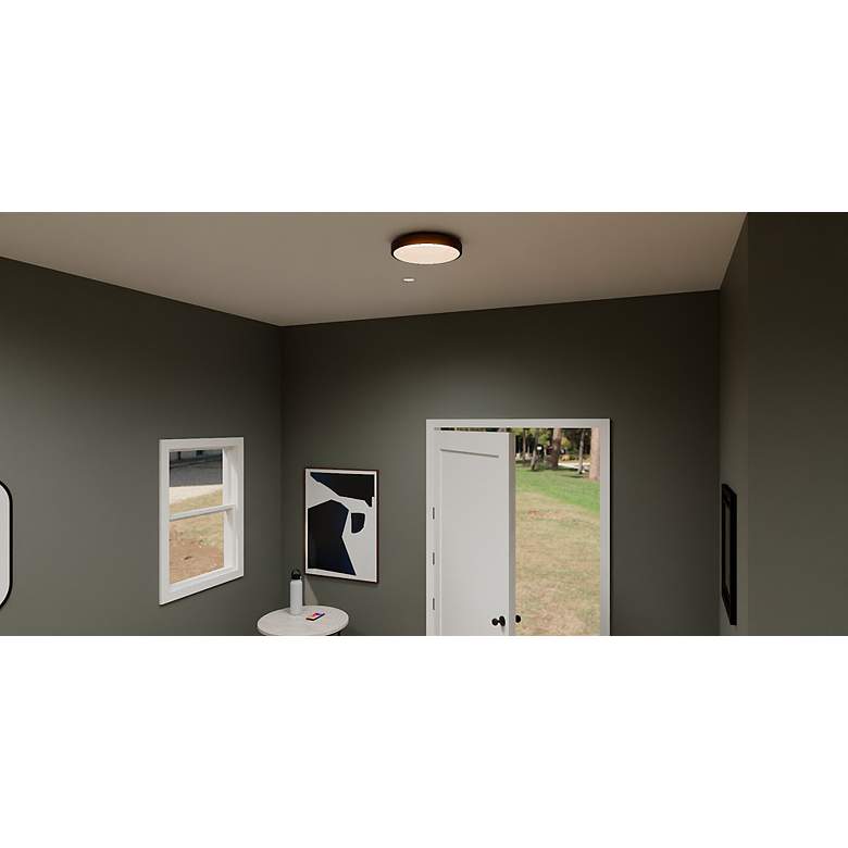 Image 6 Quoizel Stanton 13" Wide Matte Black LED Ceiling Light more views