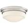 Quoizel Stark 7 1/4" Wide Brushed Nickel LED Ceiling Light