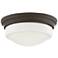 Quoizel Stark 7 1/4" Wide Old Bronze LED Ceiling Light