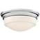 Quoizel Stark 7 1/4" Wide Polished Chrome LED Ceiling Light