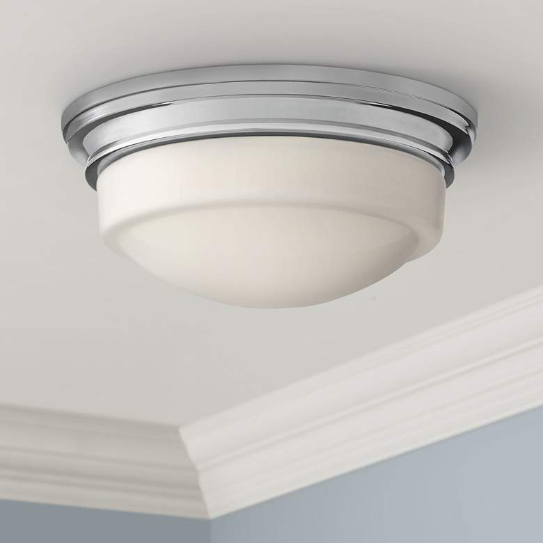 Image 1 Quoizel Stark 7 1/4" Wide Polished Chrome LED Ceiling Light