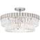 Quoizel Starlight 18 1/2" Wide Brushed Nickel Ceiling Light
