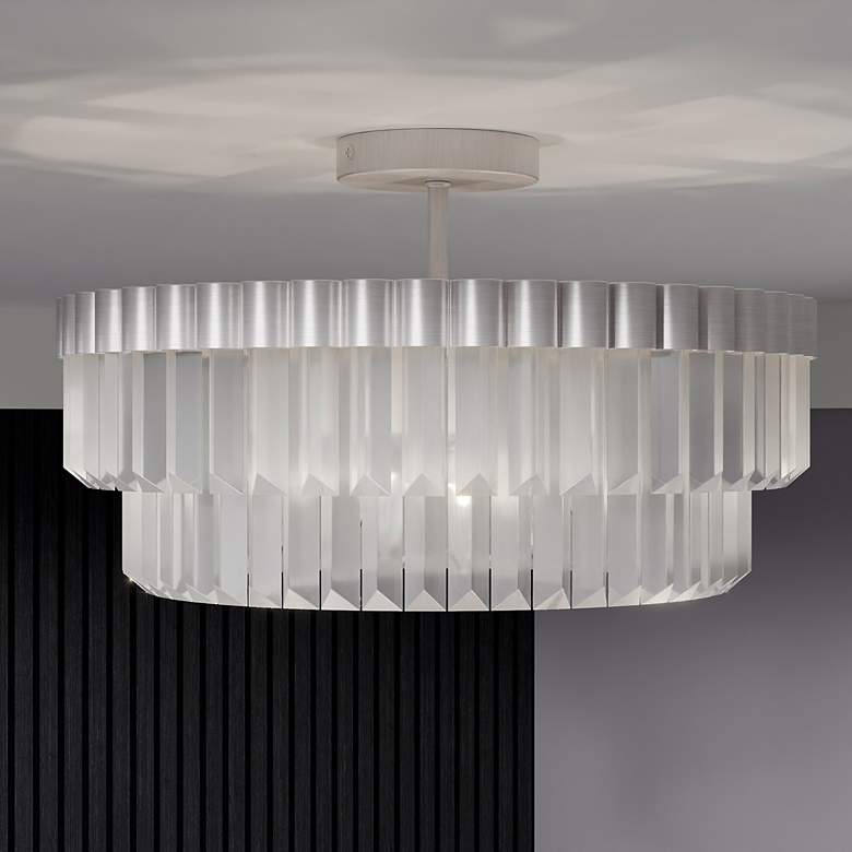 Image 1 Quoizel Starlight 18 1/2" Wide Brushed Nickel Ceiling Light