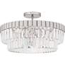 Thumbnail3 of Quoizel Starlight 18 1/2" Wide Brushed Nickel Ceiling Light more views