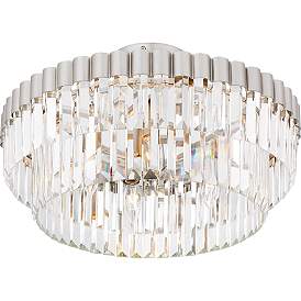 Image5 of Quoizel Starlight 18 1/2" Wide Brushed Nickel Ceiling Light more views