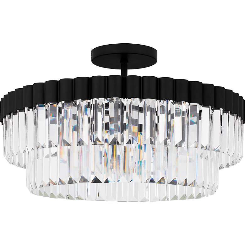 Image 3 Quoizel Starlight 18 1/2"W Matte Black 4-Light Ceiling Light more views