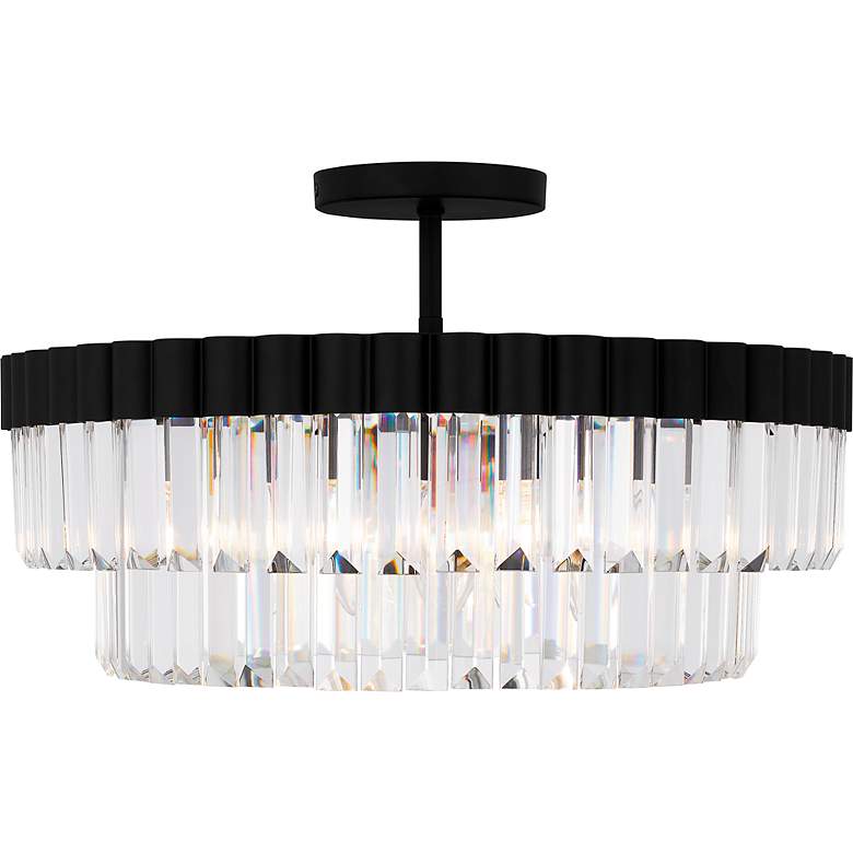 Image 4 Quoizel Starlight 18 1/2"W Matte Black 4-Light Ceiling Light more views