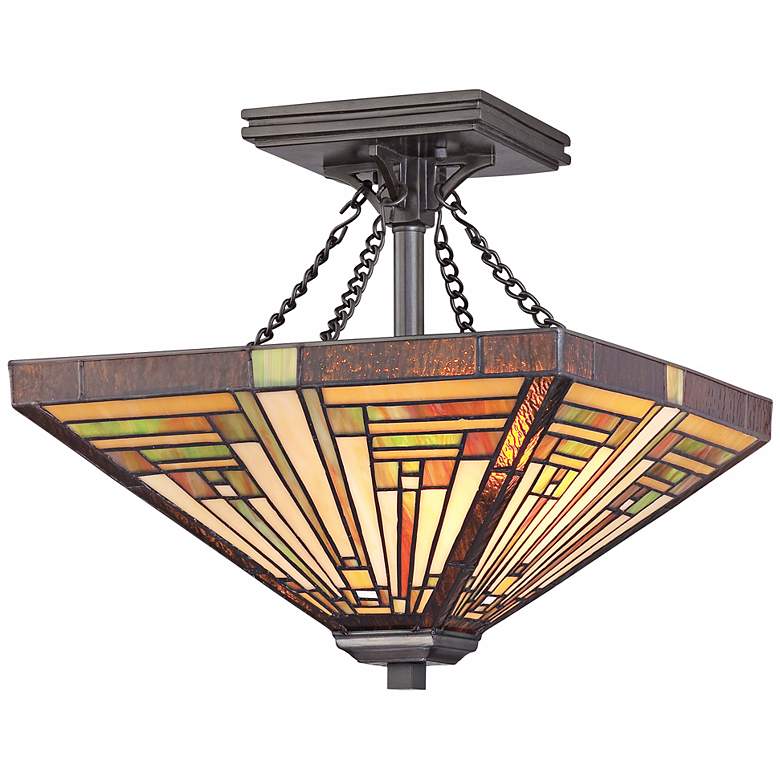 Image 1 Quoizel Stephen Collection 14 inch Wide Ceiling Light Fixture