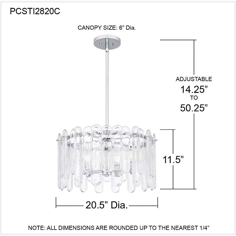 Image 7 Quoizel Stiles 20 1/2" Wide Polished Chrome Pendant Light more views