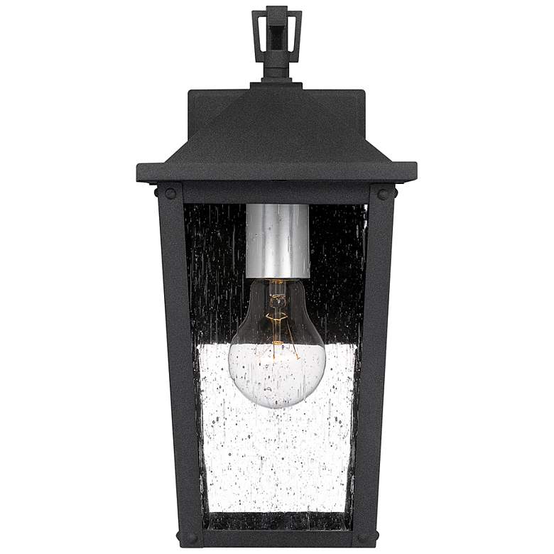 Image 4 Quoizel Stoneleigh 13 1/4" High Mottled Black Outdoor Wall Light more views
