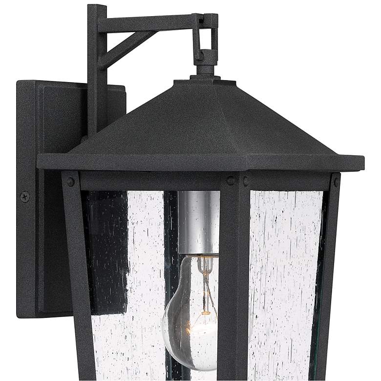 Image 6 Quoizel Stoneleigh 13 1/4" High Mottled Black Outdoor Wall Light more views
