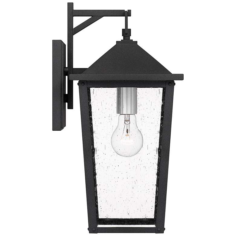 Image 4 Quoizel Stoneleigh 16 1/2" High Mottled Black Outdoor Wall Light more views
