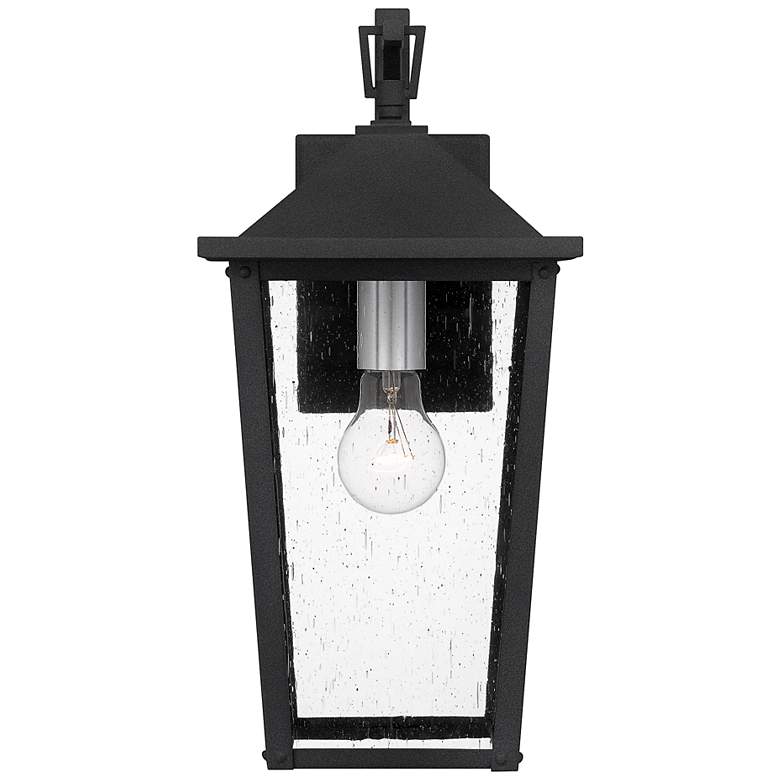 Image 5 Quoizel Stoneleigh 16 1/2" High Mottled Black Outdoor Wall Light more views