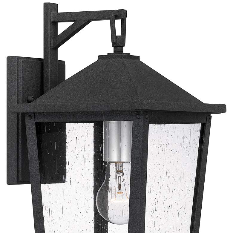 Image 6 Quoizel Stoneleigh 16 1/2" High Mottled Black Outdoor Wall Light more views