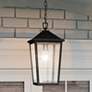 Quoizel Stoneleigh 18 3/4" High Mottled Black Outdoor Hanging Light