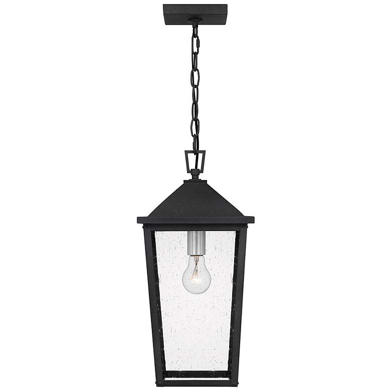 Image 5 Quoizel Stoneleigh 18 3/4 inchH Mottled Black Outdoor Mini-Pendant Light more views