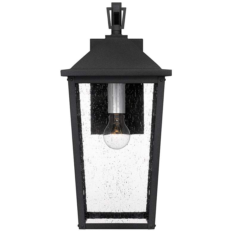 Image 4 Quoizel Stoneleigh 19 3/4" High Mottled Black Outdoor Wall Light more views