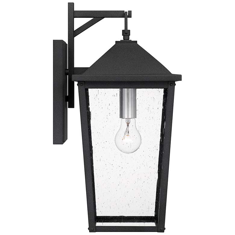 Image 5 Quoizel Stoneleigh 19 3/4" High Mottled Black Outdoor Wall Light more views