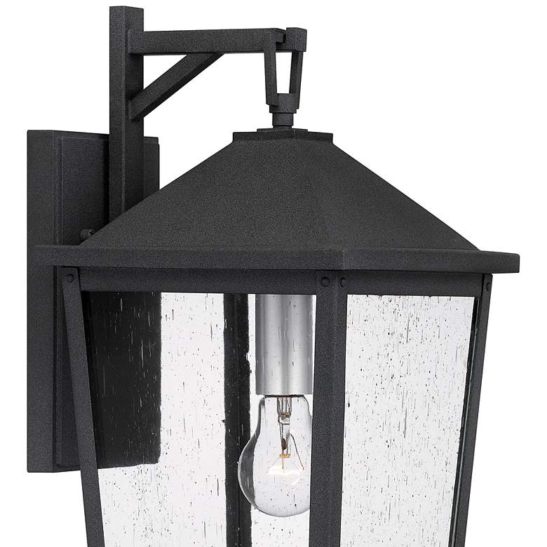Image 6 Quoizel Stoneleigh 19 3/4" High Mottled Black Outdoor Wall Light more views