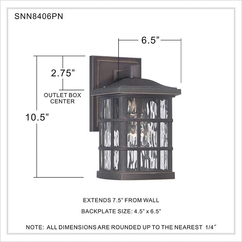 Image 6 Quoizel Stonington 10 1/2" High Bronze Outdoor Wall Light more views