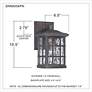 6_Quoizel Stonington 10 1/2" High Bronze Outdoor Wall Light more views