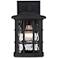 Quoizel Stonington 10 1/2" High Matte Black Outdoor Wall Light