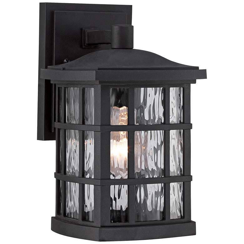 Image 2 Quoizel Stonington 10 1/2 inchH Matte Black Outdoor Wall Light more views