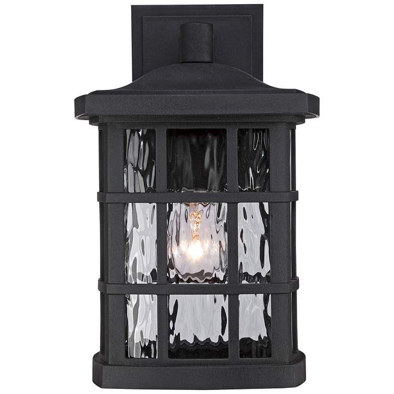 Image 1 Quoizel Stonington 13" High Matte Black Outdoor Wall Light